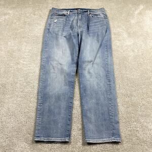 Gap Jeans Womens 30 Girlfriend Stretch Light Wash High Waisted Denim Pants